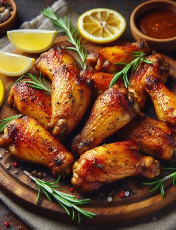 Alette di pollo grigliate con erbe aromatiche