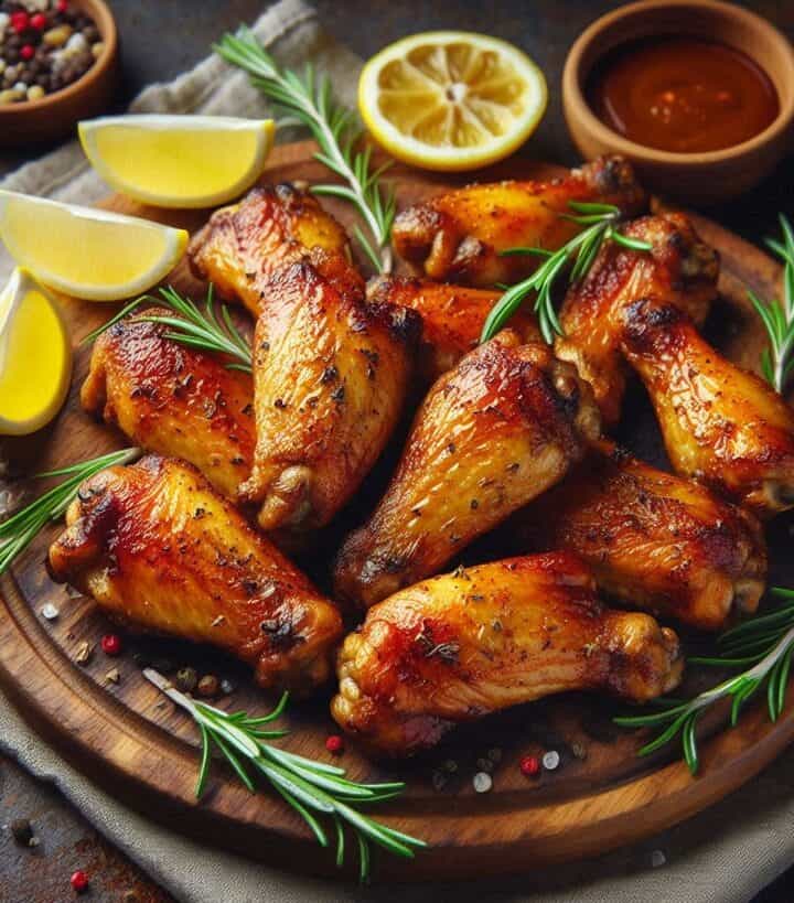 Alette di pollo grigliate con erbe aromatiche