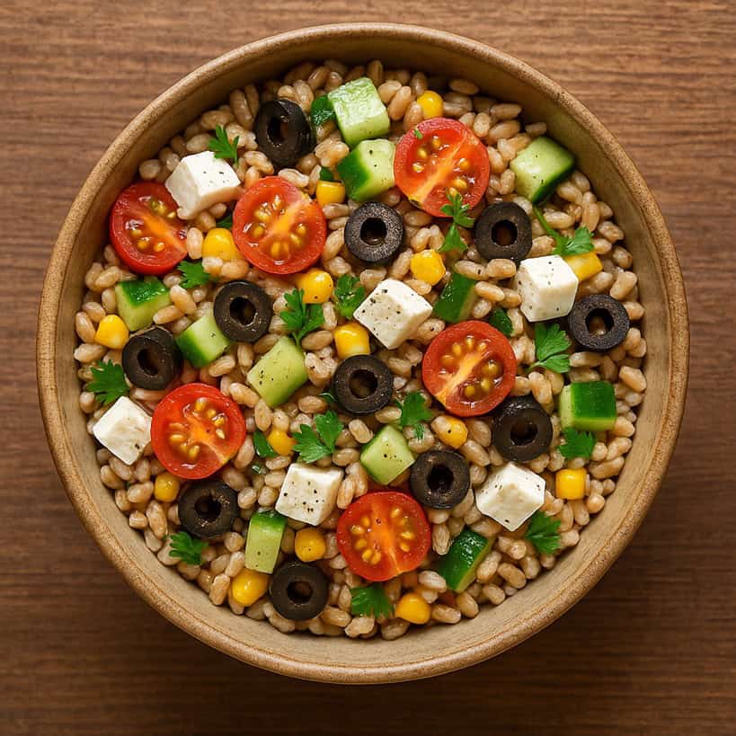 la ricetta classica dell'insalata di farro