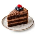 Immagine rappresentativa della categoria Torte: fetta di torta al cioccolato servita su piatto decorato