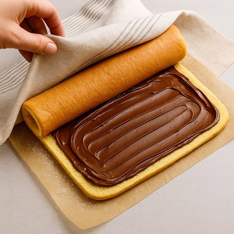 Nutella spalmata sui biscotti pan di stelle