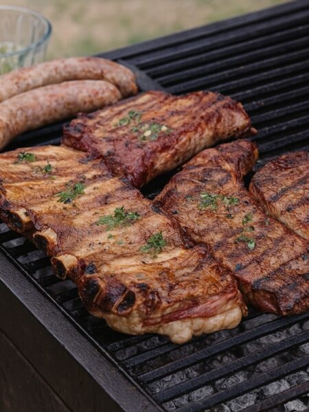 Asado argentino sulla griglia