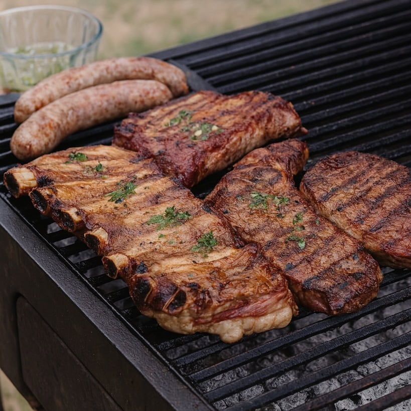 Asado argentino sulla griglia