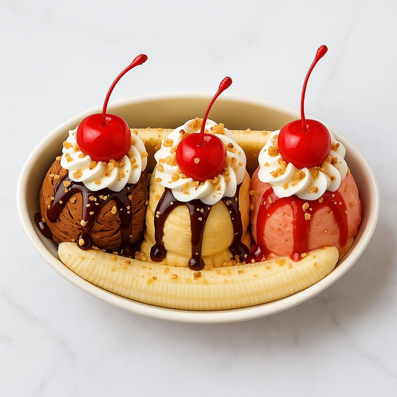 Banana split classico