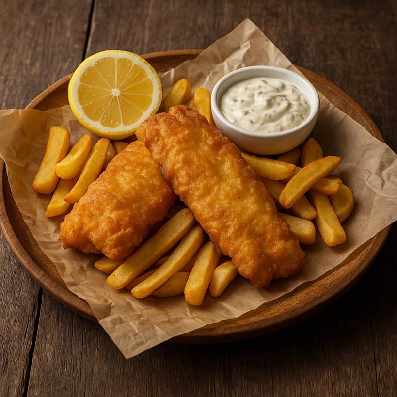 Fish and Chips ricetta inglese con merluzzo fritto e patatine