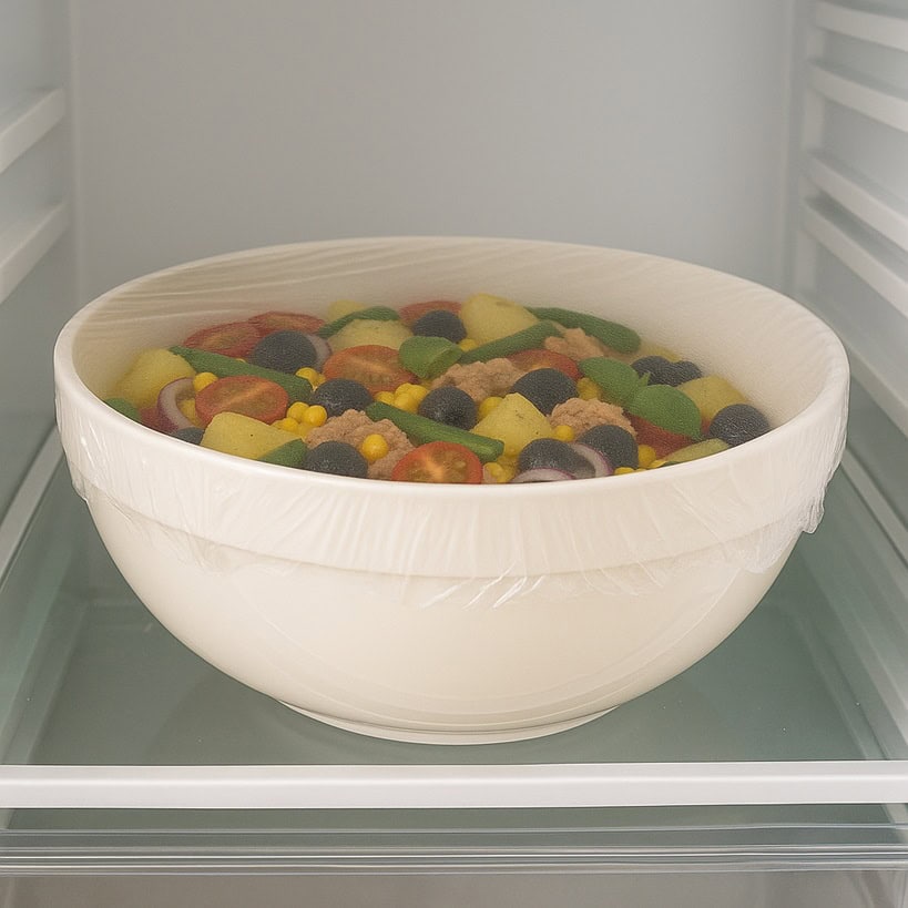 Riposo dell’insalata di patate in frigorifero