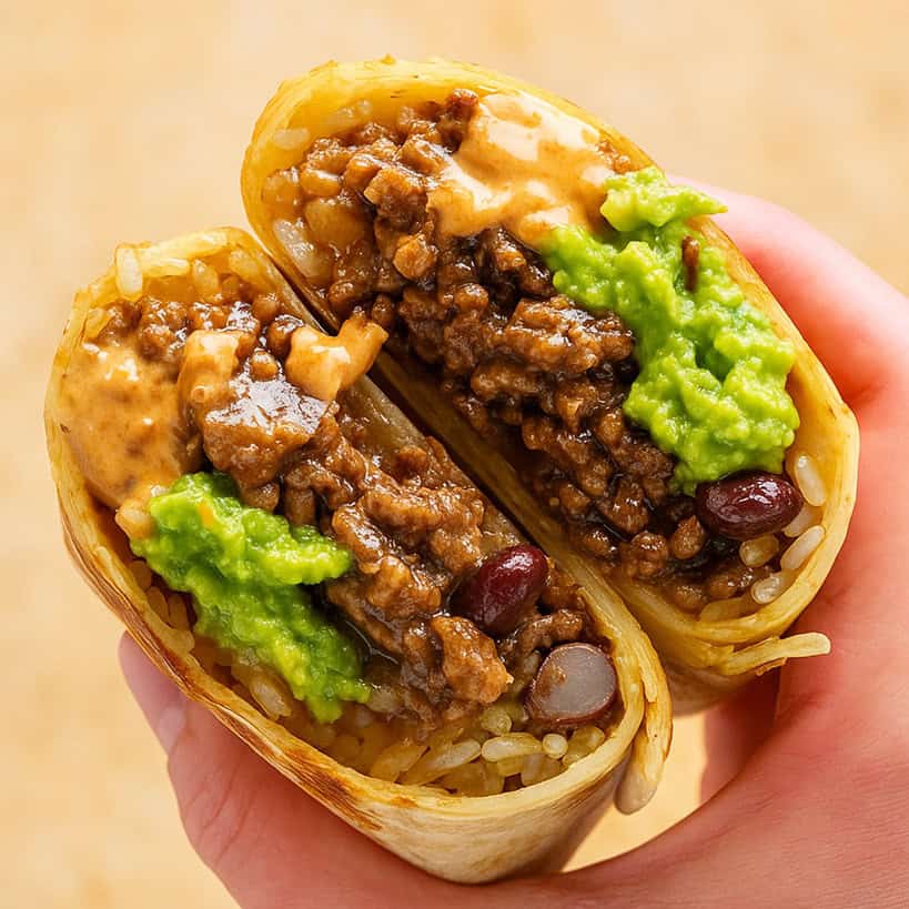 Burrito tex-mex preparato con la ricetta originale