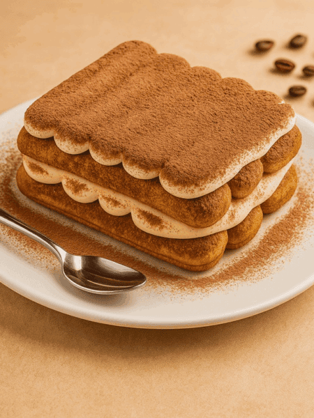Tiramisù classico con savoiardi e cacao