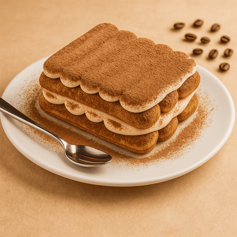 Tiramisù classico con savoiardi e cacao