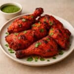 Pollo Tandoori autentico cotto al forno tandoor, speziato con yogurt e spezie indiane