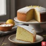 Torta allo yogurt soffice fatta in casa, alta e morbida, con zucchero a velo e interno umido